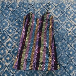 Rainbow dress with sparkles